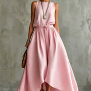 Effortless Style Loose-fit Solid Color Dress