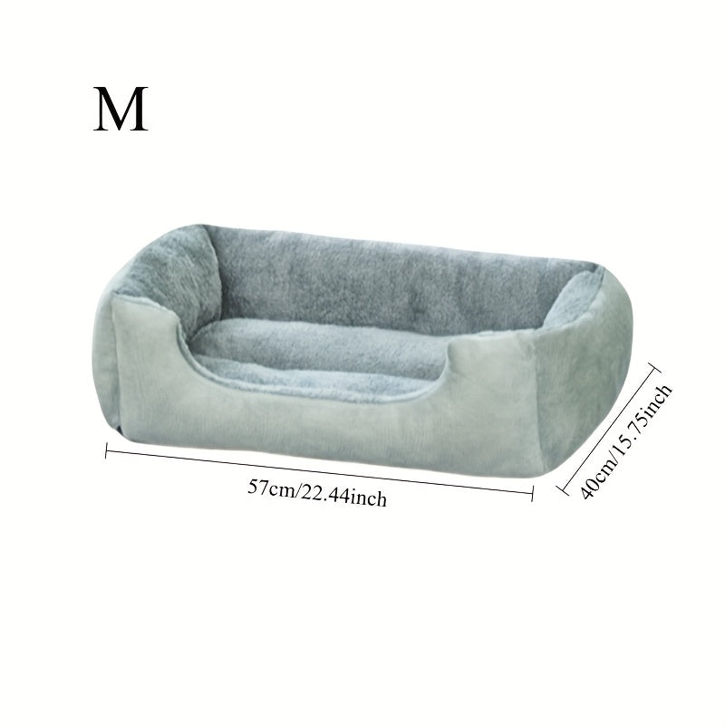 Thickened Warm Dog Bed 1pc Thickened Warm Dog Bed  Soft Comfortable Non-collapse Pet Bed For All Seasons  Medium Small Large Dogs Multi-size Options