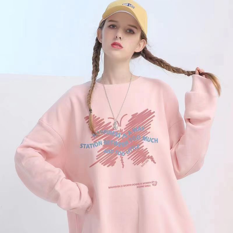 Women's Casual Loose Animal Print Hoodie