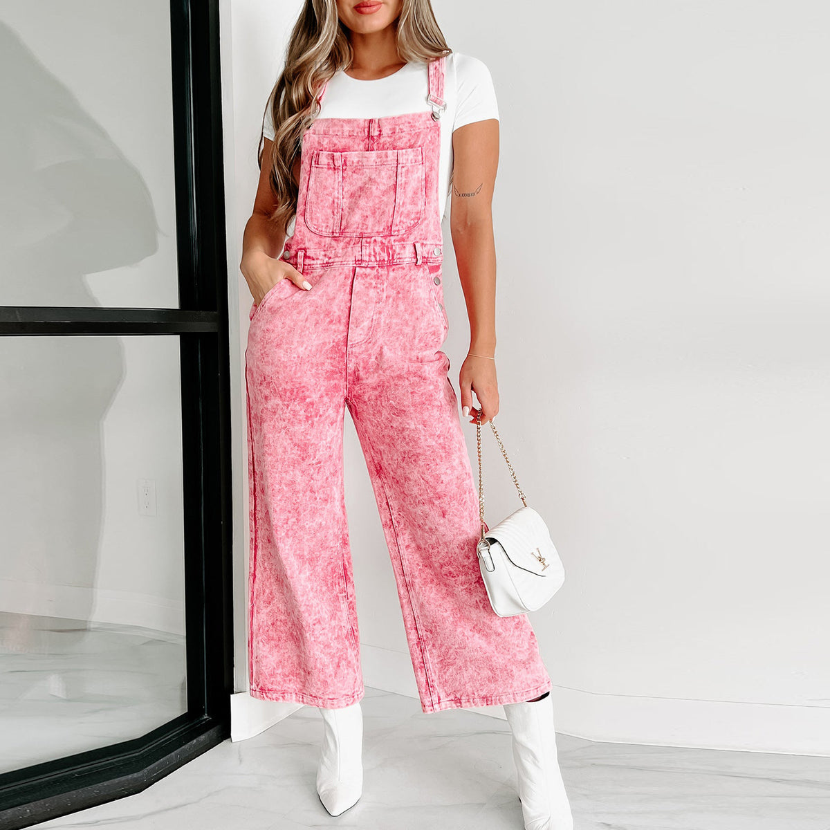 Retro Sleeveless Denim Overalls
