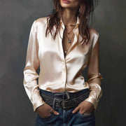 Women's Western-style Resort Casual Satin Best-selling Shirt