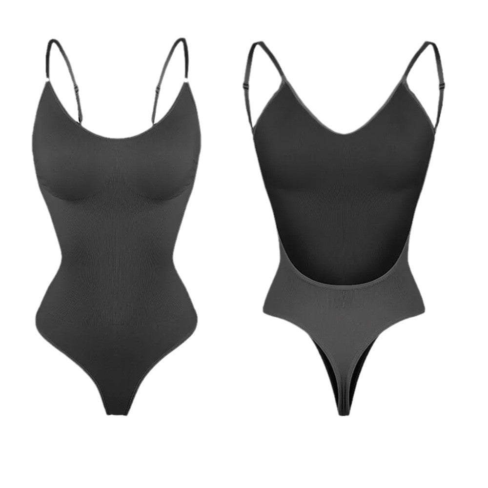 Plus Size Seamless Backless Shapewear Bodysuit