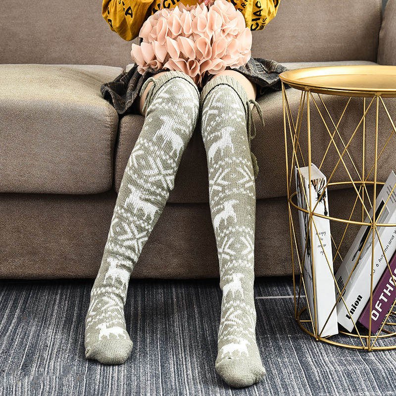 Warm Women's Wool Knee-High Socks