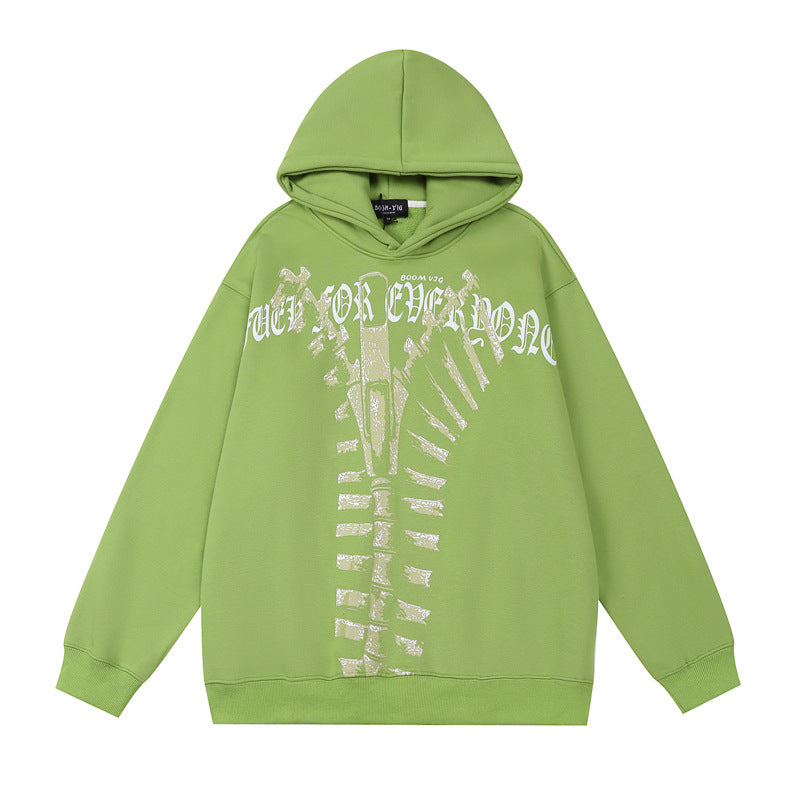 Vintage Plush Hoodie Autumn Winter Couple High Street Pullover