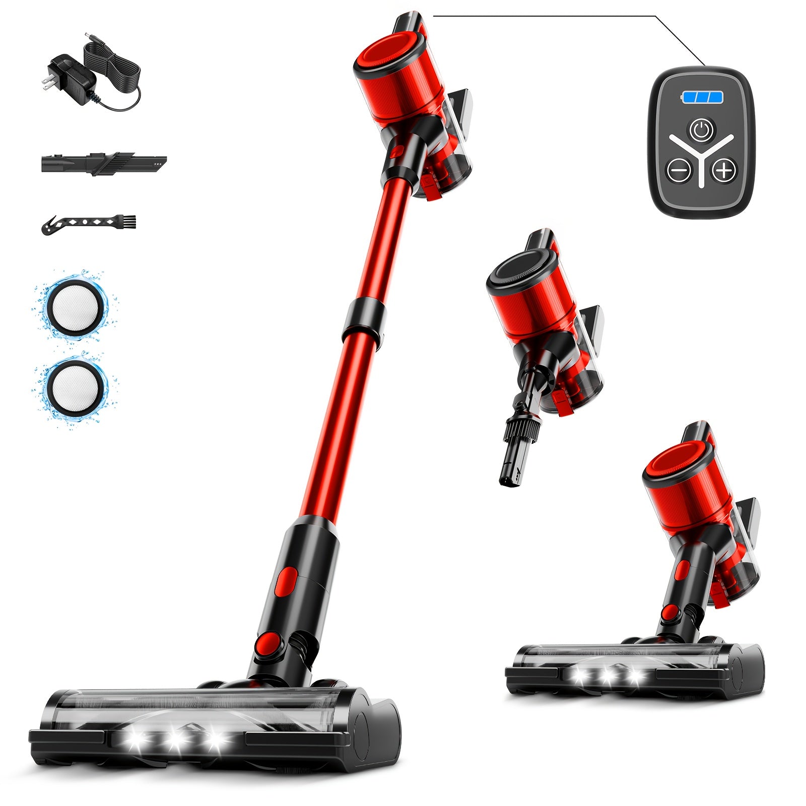 Includes corded and cordless vacuum cleaners, MAX 46000PA powerful handheld vacuums, some equipped with rechargeable batteries, tangle-free and lightweight handhelds, suitable for hardwood floors...