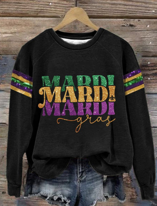Festive 3D Print Christmas Couple Sweater
