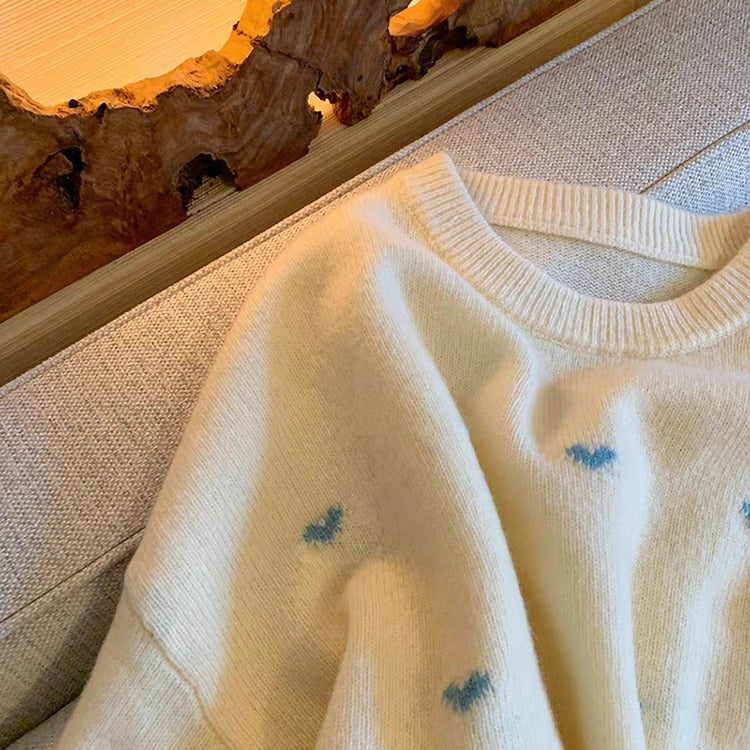 All-matching Youthful-looking Idle Style Soft Glutinous Short Sweater
