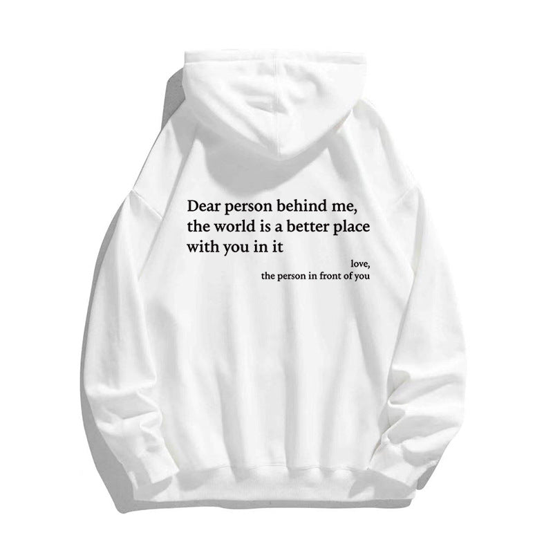 Cozy Printed Drawstring Hoodie with Kangaroo Pocket