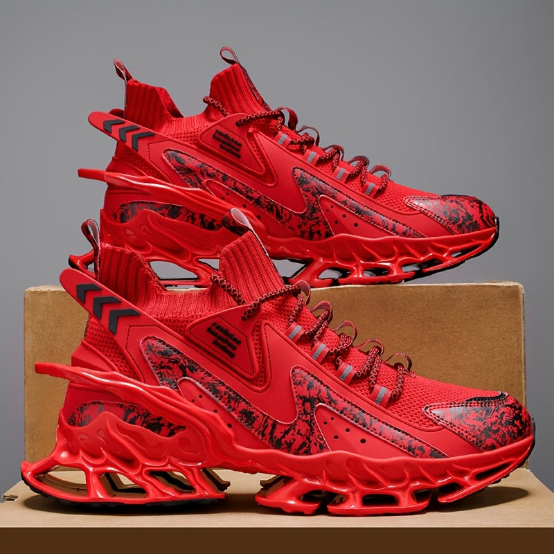 Men's Lightweight Breathable Training Sneakers with Cushioned Sole