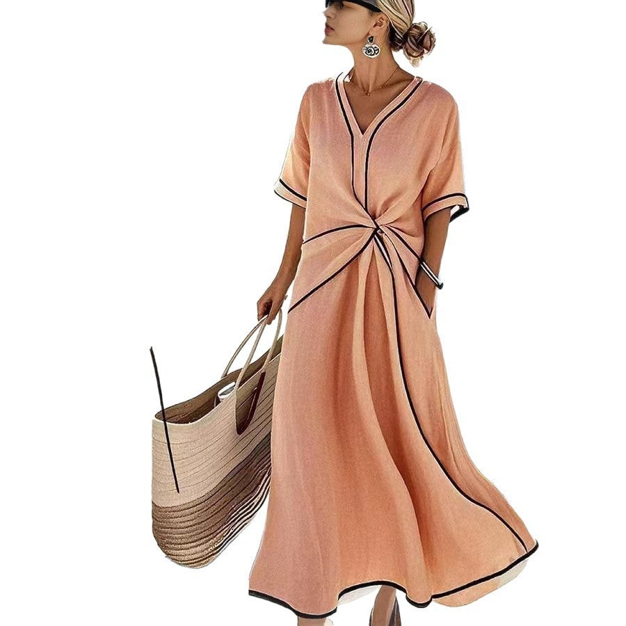 Elegant Summer Bohemian Maxi Dress for Stylish Commuting