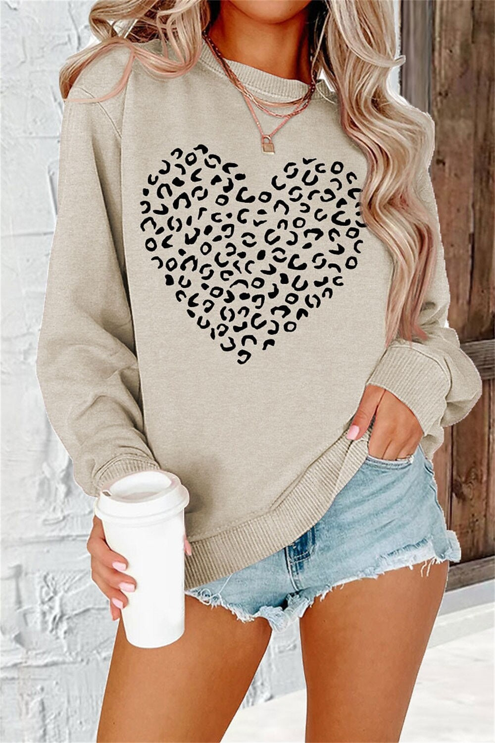 Plus Size 3D Printed Casual Long Sleeve Hoodie