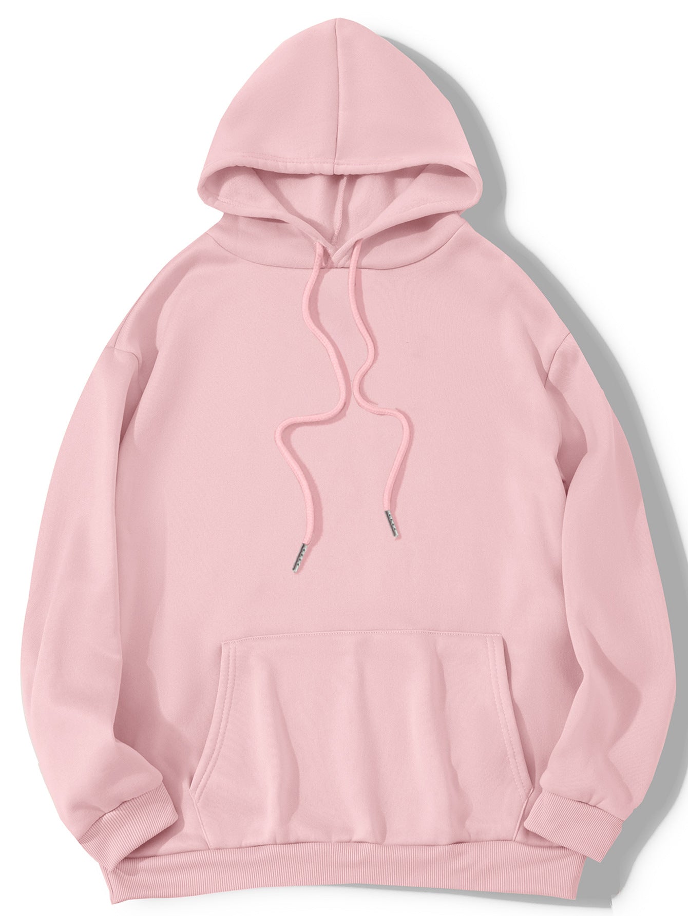 Women's Cozy Brushed Fleece Hoodie - Solid Pullover Sweatshirt