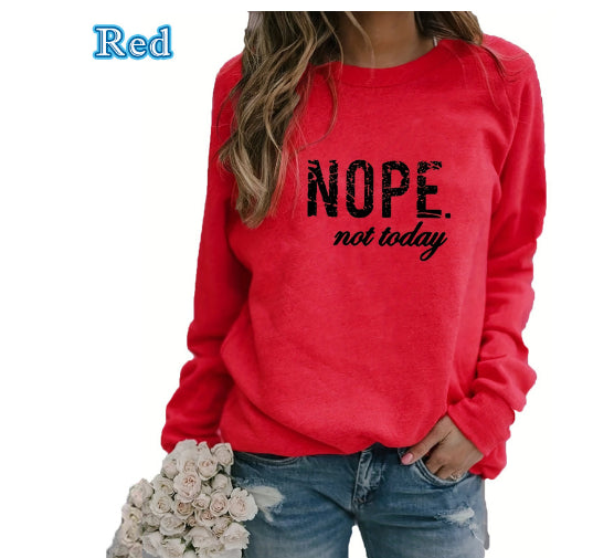 Women's Printed Round Neck Fashion Pullover Sweater