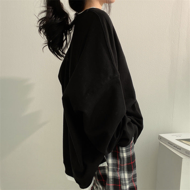 Women's Cozy Fleece-Lined Solid Color Hoodie