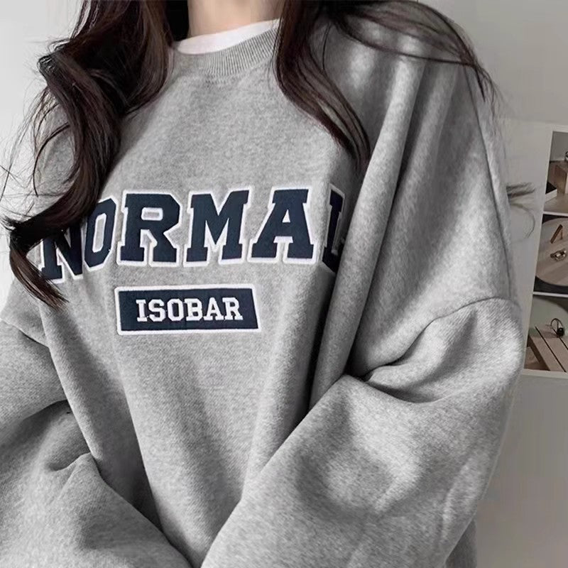 Cozy Fleece-Lined Loose Hoodie for Women