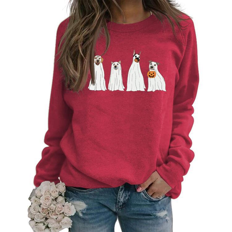 Ghost Puppy Halloween Crewneck Sweatshirt