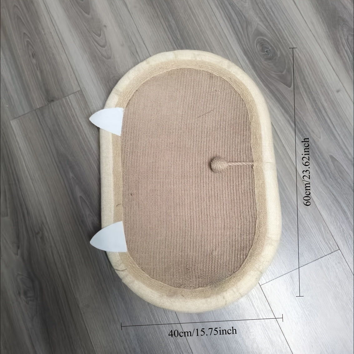 Sisal Cat Scratching Board - 22.05inch/ 23.62inch Oversized, Durable, Non-shedding Oval Design  Cat Bed & Scratching Basin