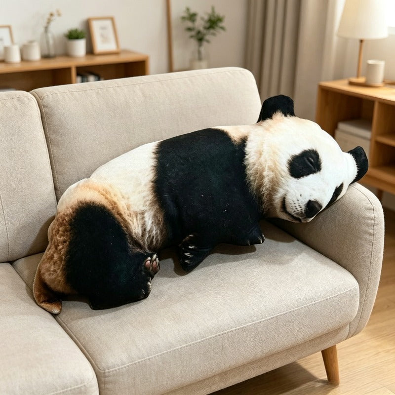 Realistic Pig, Cow and Panda Shaped Throw Pillow