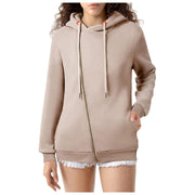 Women's Cozy Zip-Up Hooded Sweatshirt with Pockets