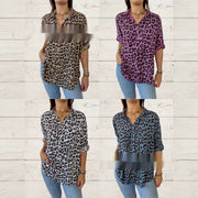 Shirt Mid-sleeve Fashion Casual Polo Collar Women's Shirt