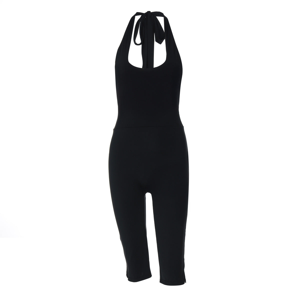 Women's Sporty Halter Backless Jumpsuit
