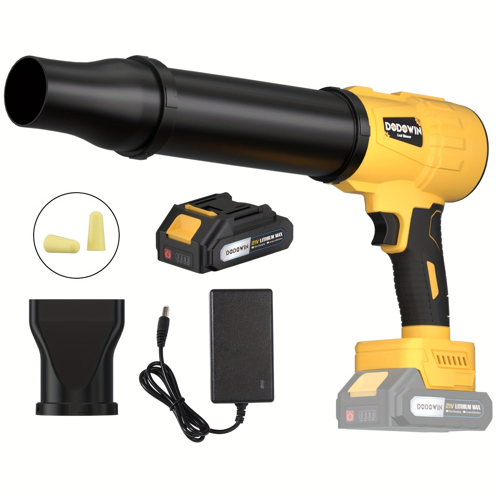 Turbo Jet Blower, Electric Cordless Leaf Blower, 21V Battery Jet Dry Blower, High Pressure Air Blower, Jet Blower Car Dryer, Hand Held Snow Blower, Home Outdoor, Blowing Leaves And Dust, Birthday Or Holiday Gifts