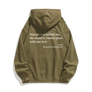Cozy Printed Drawstring Hoodie with Kangaroo Pocket