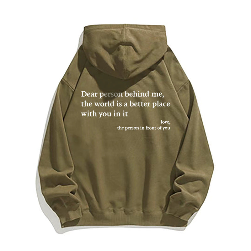 Cozy Printed Drawstring Hoodie with Kangaroo Pocket