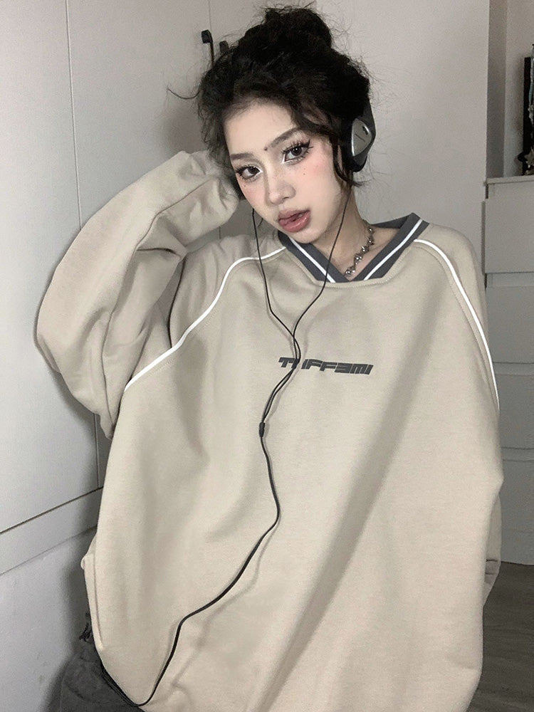 Women's Retro Cotton Knit Sweater for Autumn