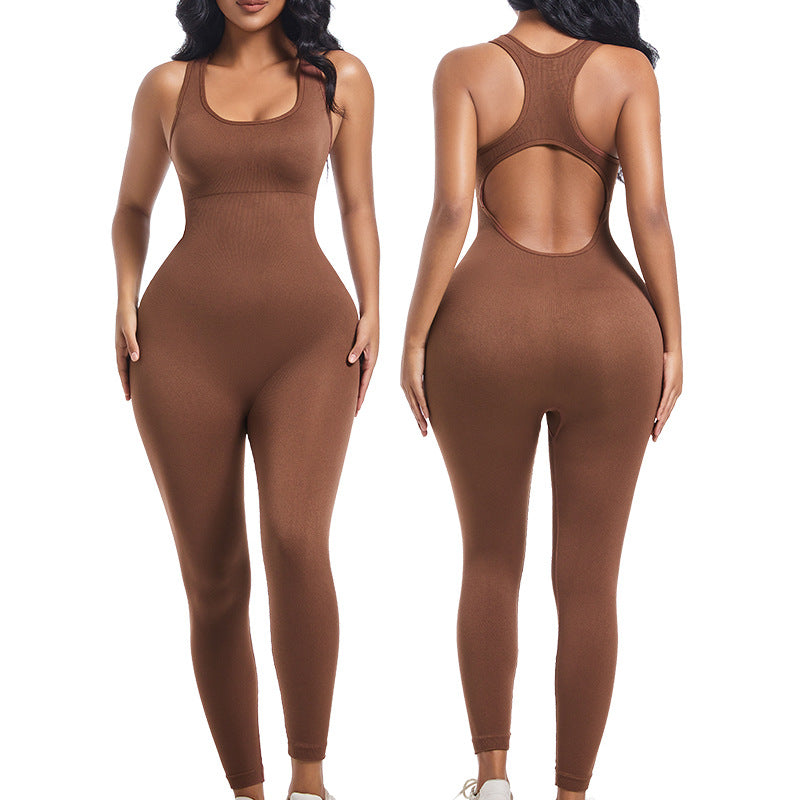 Women's Long Sleeve Shaping Yoga Jumpsuit