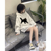 Cozy Vintage Women's Loose Hoodie Jacket