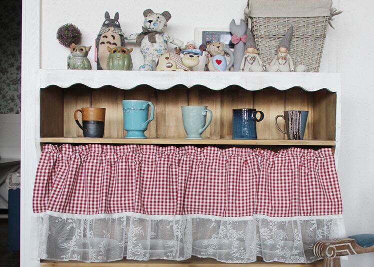 Tanabe Fabric Kitchen and Bathroom Curtains in Time Lattice Curtains