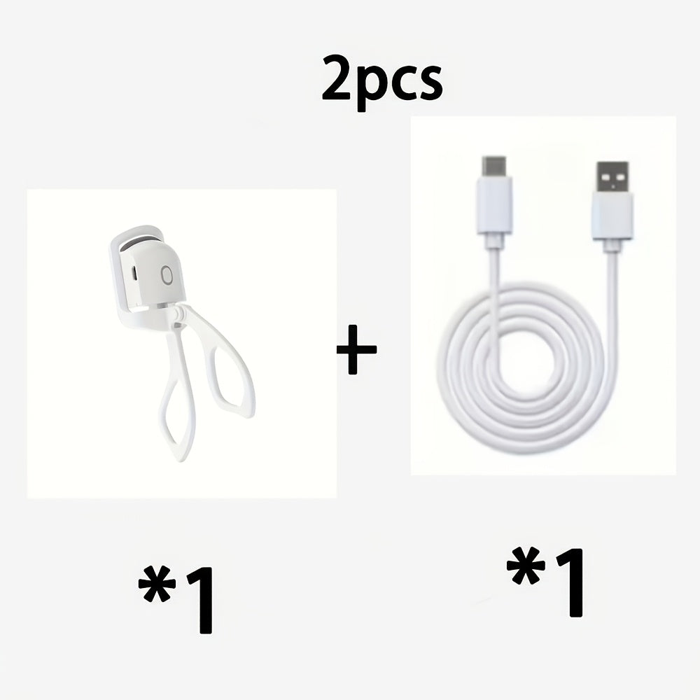 Electric Eyelash Curler Set with USB Charging Cable