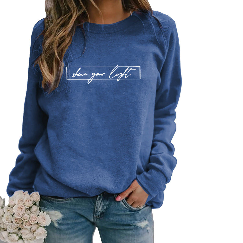 Women's Printed Casual Loose Sweatshirt Shirt