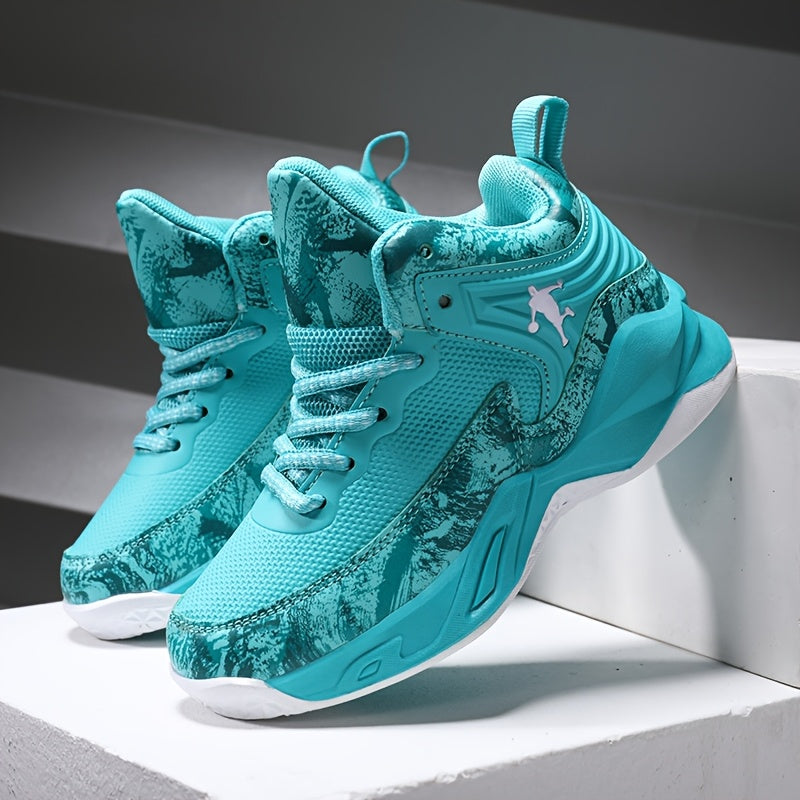 Women's High-Top Basketball Shoes with Shock Absorption