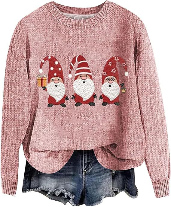 Festive Unisex Ugly Christmas Loose Pullover Sweater
