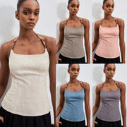 Women's Slim-fit Square-neck Slip Top
