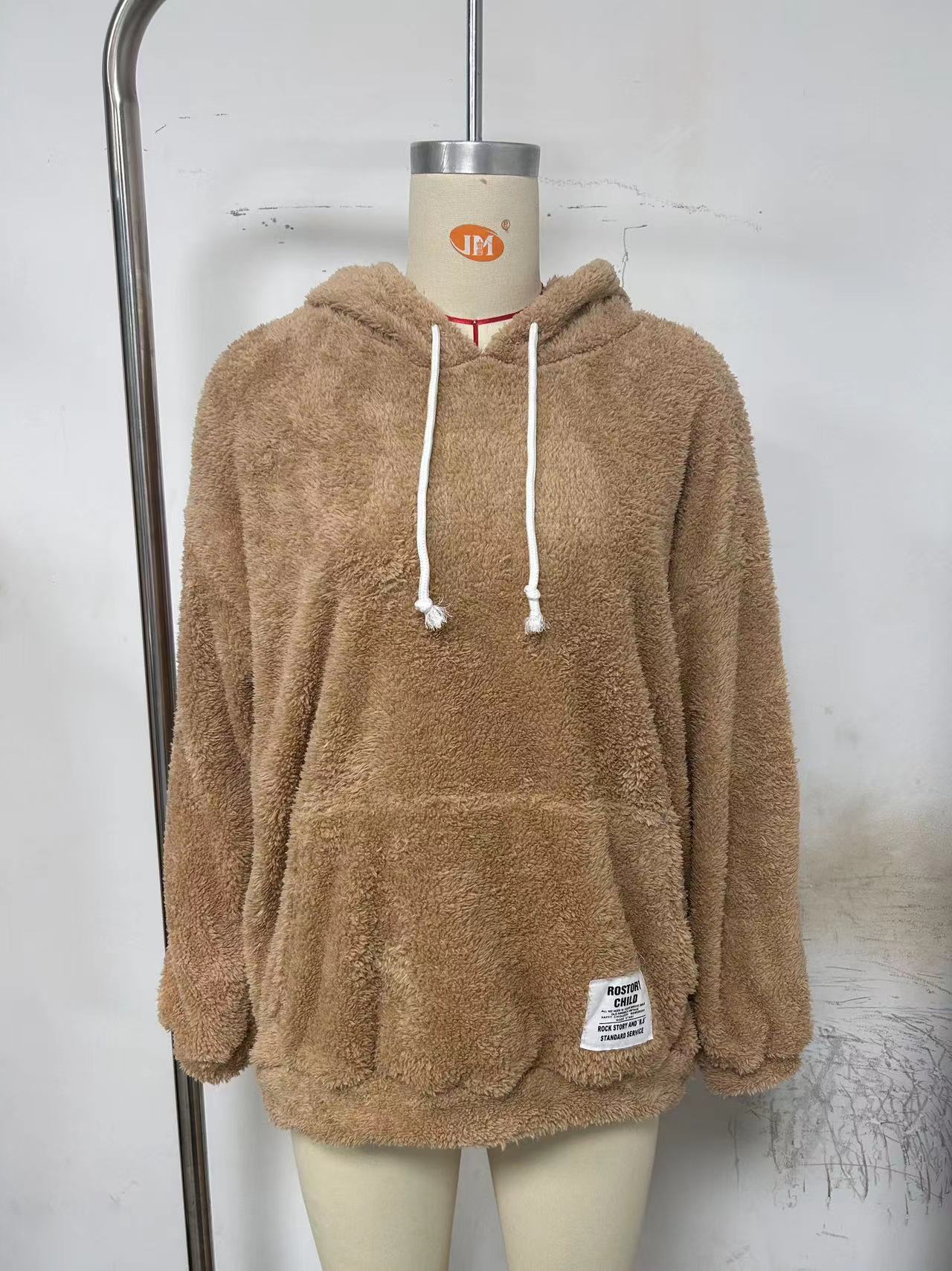 Cozy Flannel Long-Sleeve Pullover Sweatshirt