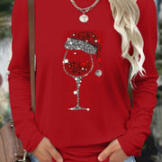 Casual Women's Animal Round Neck Print T-shirt