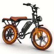 1-Pedal /Electric Bike - Heavy-Duty All-Terrain 20" Tire Electric Mountain Bike with 740W Motor, 48V 15Ah Removable Battery, 7-Speed Gear System, Front/Rear Disc Brakes, Global Voltage 100-240V, Gl...