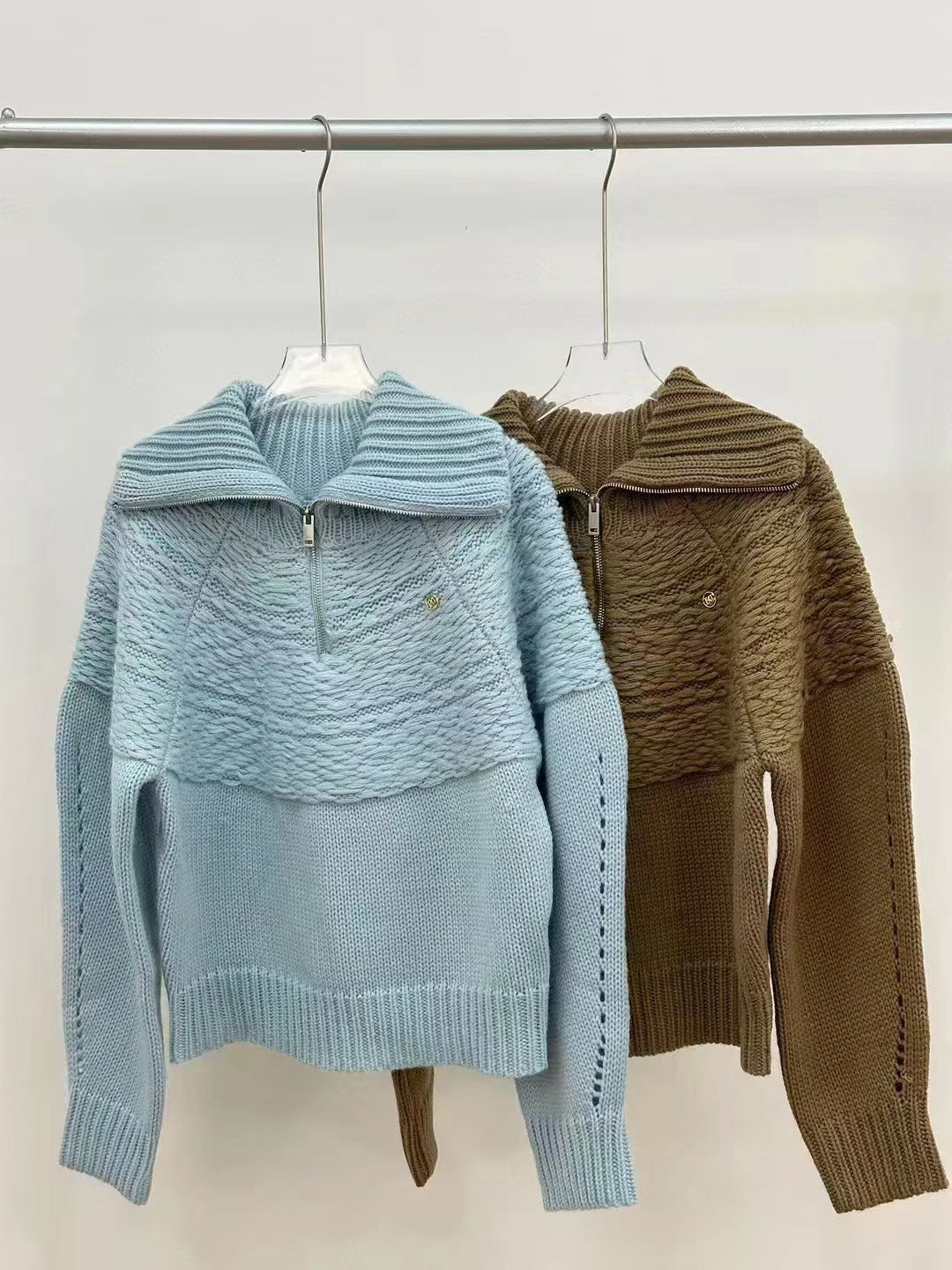 Women's Cozy Half-Zip Wool Pullover Sweater