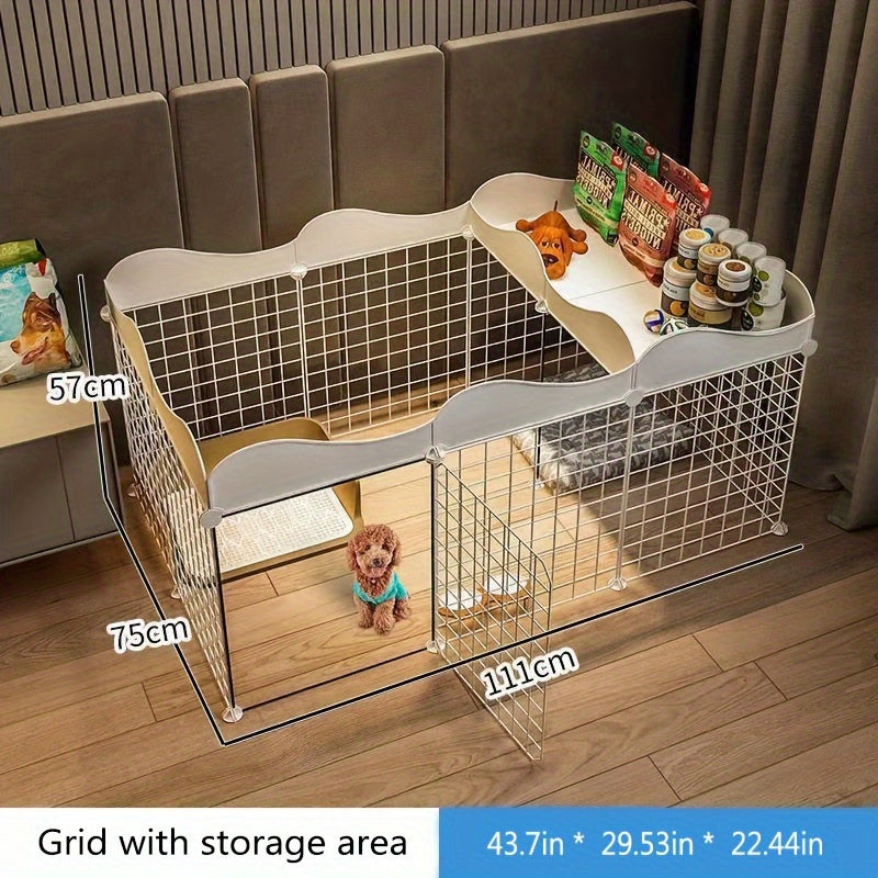 Multifunctional Pet Pen Easy To Install Pen For Home Pet Pen With Bedroom Design For Small Dogs Medium Sized Dogs