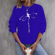 Women's 3D Printed Long Sleeve Casual Fashion Sweater