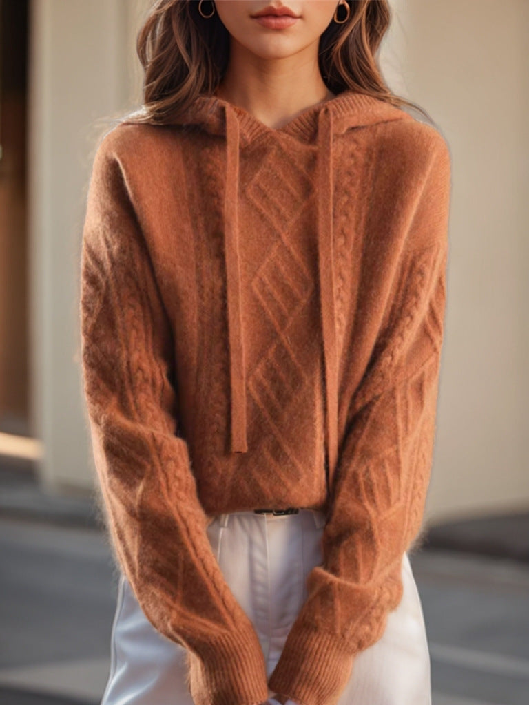 Knitted Jacquard Sweater for Women