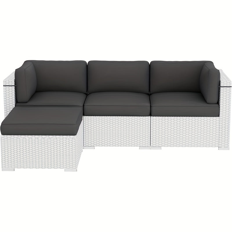 9pcs Outdoor Seat Cushions, Replacement Outdoor Cushions for 4-Seat Patio Couch, Cushions for Patio Furniture