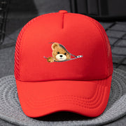 Unisex Mesh Printed Baseball Cap with Sunshade