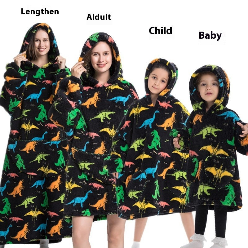 Cozy Oversized Thickened Hooded Blanket Sweatshirt