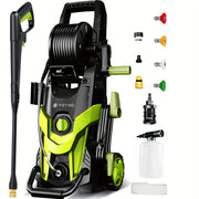 2025Upgraded Electric Pressure Washer, 4500 PSI 3.2 GPM Power Washer with 4 Quick Connect Nozzles, Inlet Hose & Filter& Foam Cannon for Cars/Fences/Driveways/Home Cleaning, Car Washing Equipment, F...