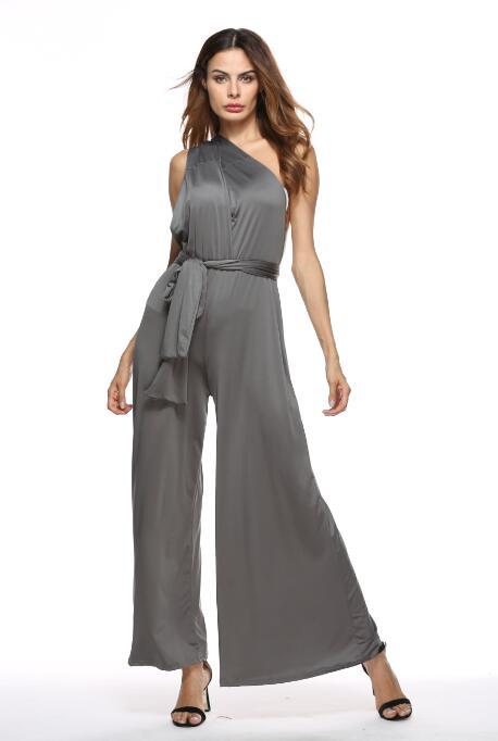 Women's Cross Bandage Stretchy Jumpsuit
