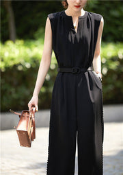 Elegant Pure Color Slimming Jumpsuit For Women